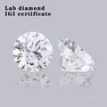 IGI Certificate 0.3CT 0.5CT 1CT Starsgem Lab Grown Diamante HPHT CVD Man-Made DEF VVS VS Round Brilliant Cut Lab Grown Diamond