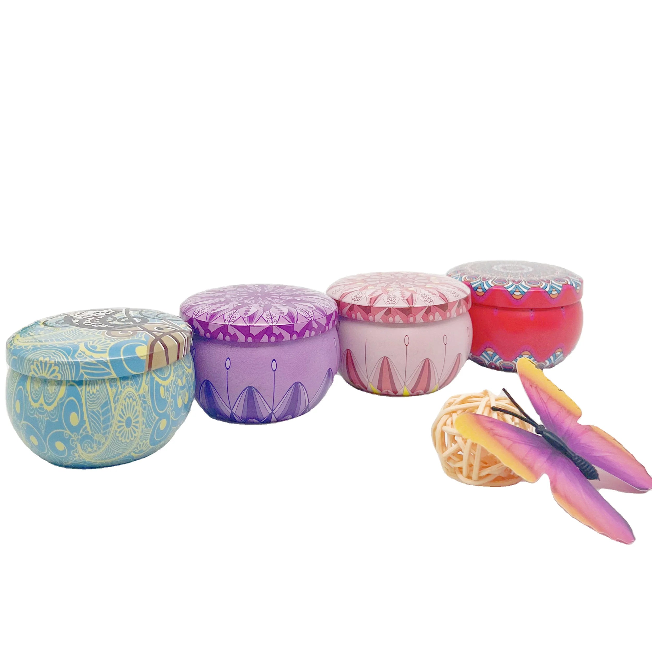 Fine Quality Baking Tin Can Big Tin Box BigTin Jar for Candle Tins 2.2oz 4.4oz Metal  Aluminum Accessories Customization Jars