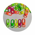 100Pcs Fluorescent Color Metal Lobster Claw Clasps Snap Hooks for Handbag Key Chains Connector Jewelry Making Findings DIY
