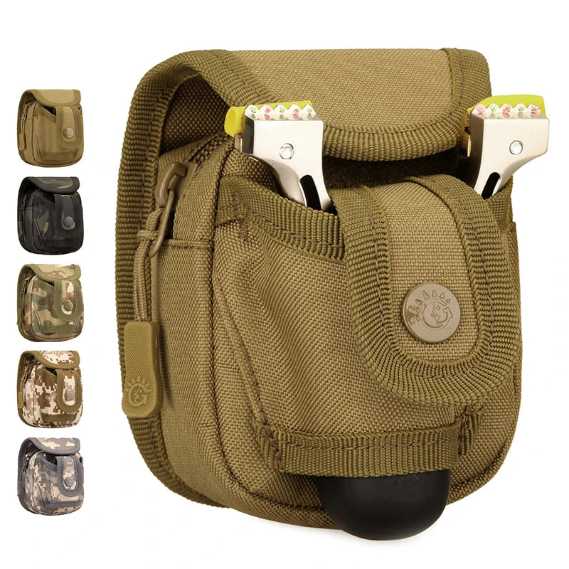 Slingshot Bag Outdoor Sports Steel Ball Package Nylon Back Through the Belt Durable Without Deformation for Hunting