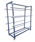 Clothing Factory Retail Metal Roll Cloth Fabric Silk Scarf Curtain Carpet Sample Hangclothes Stand Storage Display Rack