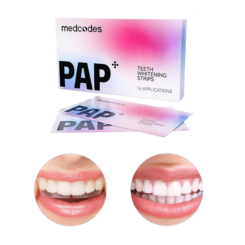 MSDS REACH SVHC Certified Dental Bright Beautiful Smile No Sensitive Peroxide Free White Teeth Pap Teeth Whitening Strips