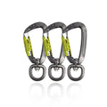 Custom Factory Price Heavy Duty 7075 Aluminum Climbing Multi Tool 4kn Swivel Carabiner Hook for Hiking Industrial Use for Dog