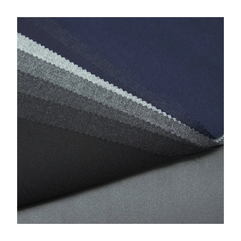 Gorgeous 100% Wool Italian Luxury Twill Fabric Eco-Friendly Merino Blend Worsted Wool for Suits Stock Available