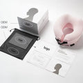 Neck Pillow U-Shape Memory Foam Foldable Neck Support Pillow Travel Pillow with Eye Mask