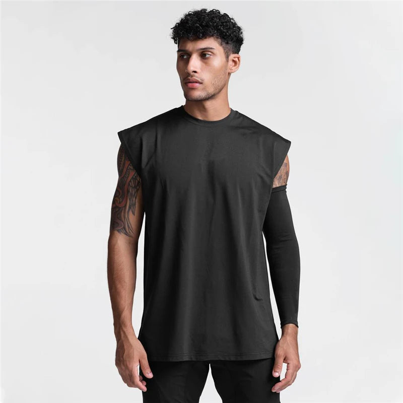 Mens Mesh Running Vest Quick-drying Bodybuilding Fitness Muscle Sleeveless Shirt Wide Shoulder Gym Tank Top Fitness Sport Tees