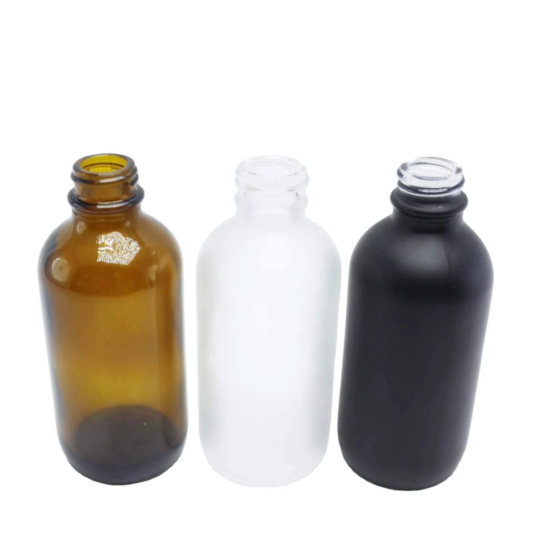 1oz 2oz 4oz 15ml 30ml 60ml 120ml 1 2 4 oz Amber Cosmetics Empty Essential Oil Face Serum Glass Dropper Bottles with Dropper