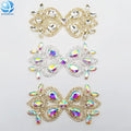 Diamante Crystal Jewelry Hand Sew Rhinestone Motif Applique Patch for Wedding Party Dresses