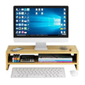HelloWorld Desktop Storage Rack Computer Monitor Riser Stand Keyboard Mouse Organizer Stacking Racks Shelf Rack Office
