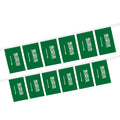 Wholesale 5.5x8 Inches Saudi Arabia String Bunting Flags for Indoor and Outdoor Decoration(20pcs/set)