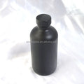 Big Size 8 Oz 16 Oz 32 Oz Black Coated Flint Round Beverage Drink Liquor Juice Bottle Matte Black Boston Round Glass Bottles