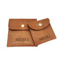 Custom Design logo PU Leather Jewelry Packaging Pouch Watch-pocket Leather Jewelry Bag
