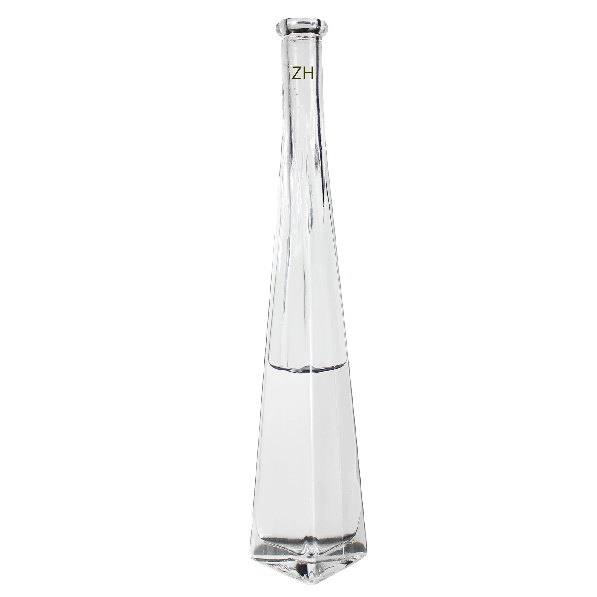 200ml Food Grade Triangular Shape Clear Empty Vodka Liquor Gin Rum Tequila Whisky Brandy Spirit Glass Bottle
