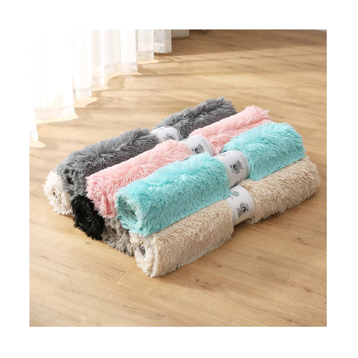 Hot Washable Fluffy Fur Floor Rug Long Hair Rugs Microfiber Shaggy Rug for Bathroom