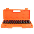 Combination 13 Pcs Bicycle Heavy Duty Impact Socket Tool Box Universal Plastic Socket Set Top Portable Box