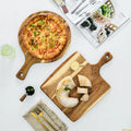 Acacia Wood Pizza Plate Western-style Food Steak and Bread Plate Acacia Wooden Tray