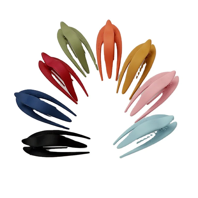 10.8x4.5cm New Simple Duckbill Hair Claws Solid Color Hair Clips Hair Accessories for Women Colorful Hairpin Ponytail Headwear