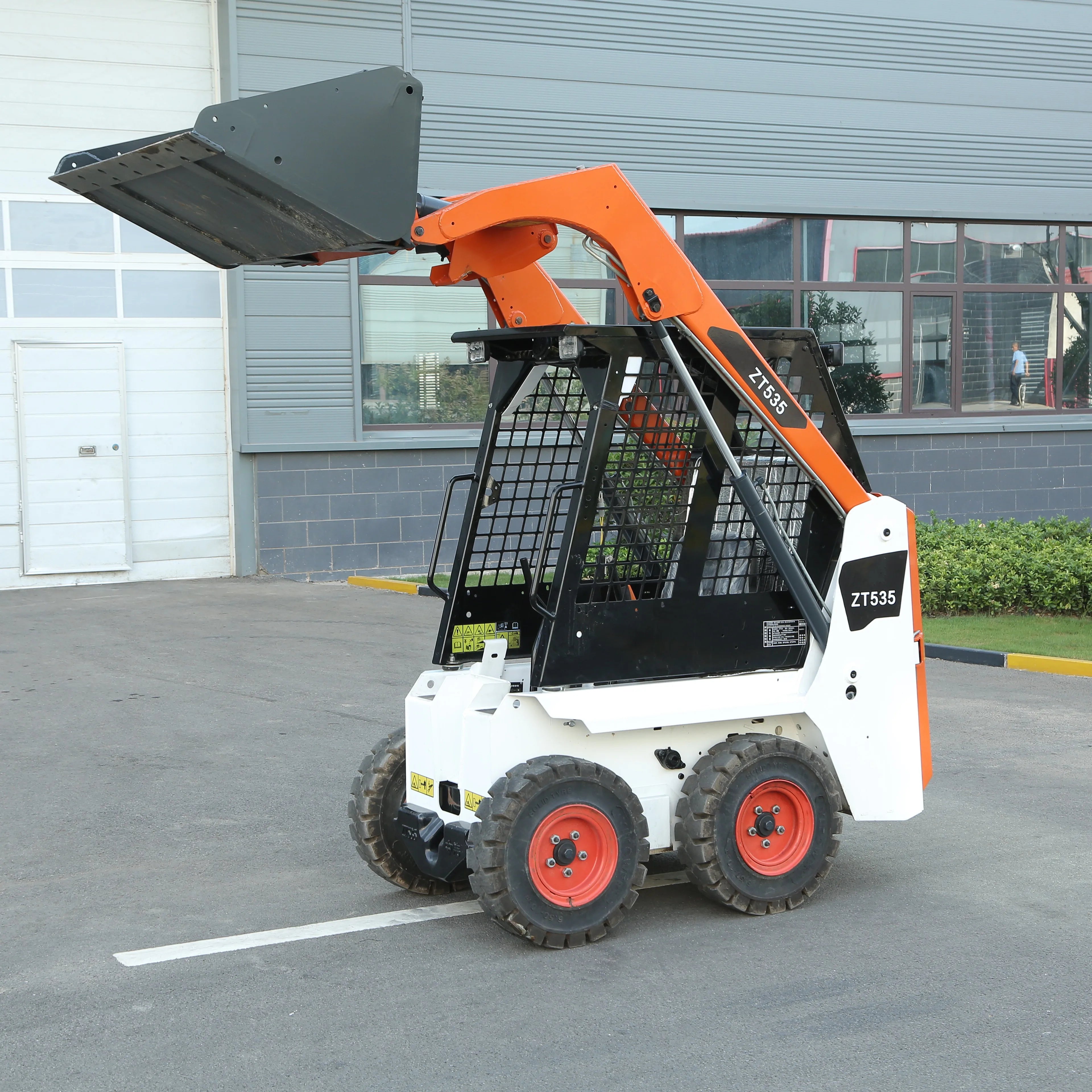 Wholesale 1300kg Mini Skid Steer Electric Towable Backhoe Wheel Loaders for Sale
