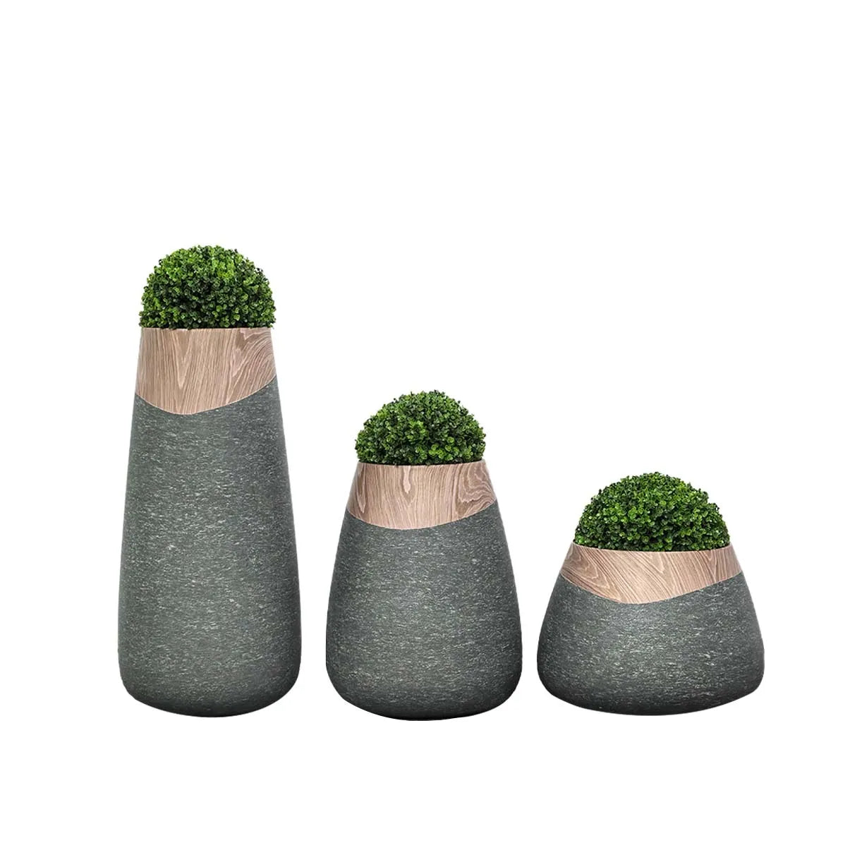 Factory Direct Sale Flower Pot Fiberglass Planter Fiber Cement Planter