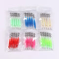 5pcs/bag 8CM-18G Small Squid Hook Eight-character Ring Luminous Simulation Shrimp Squid Needle Bait