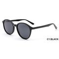 DOISYER Round Frame Fashion Sunglasses Custom Logo High Quality Polarized Styles Blue Gold Red Pilot Lenses Material TAC Acetate