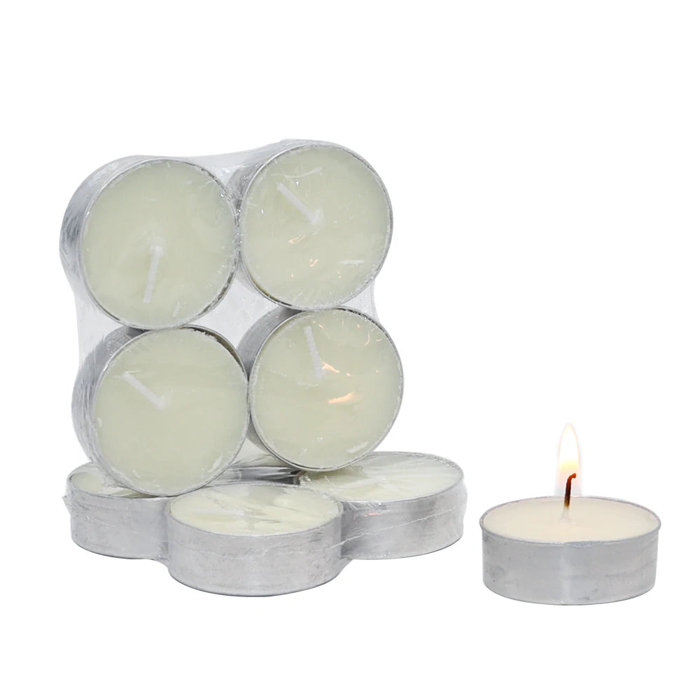 Wholesale Smokeless Soy Wax Tealight Candles Can Burning 3.5-4 Hours White 4 Pieces Per Pack Diwali Birthdays Home Easter
