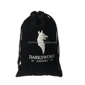 Custom Logo 4x6inch Black Flannel Drawstring Dices Bags Recyclable Velvet Pouch for Tarot Cards for Gifts