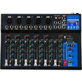 Biner HT7 Professional Audio Mixer Portable USB Interface  Digital MP3 Playback 7 Channels DJ Mixing Console for Performance