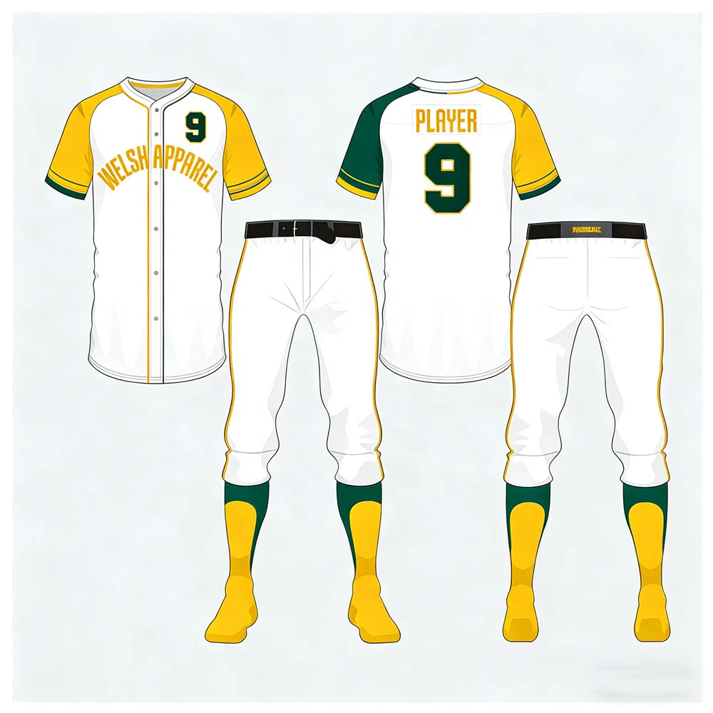 Customized Sublimated Breathable Plus Size Women's Baseball & Softball Wear 100% Polyester Yellow Sets Wholesale
