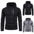 Custom Logo Long Sleeve Polyester Men Breathable Gym Black Hoodie