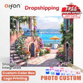Orfon Factory Direct Drop Shipping Paint by Numbers Kits - Charming Coastal Patio Art for Adult DIY Home Decor Wholesale