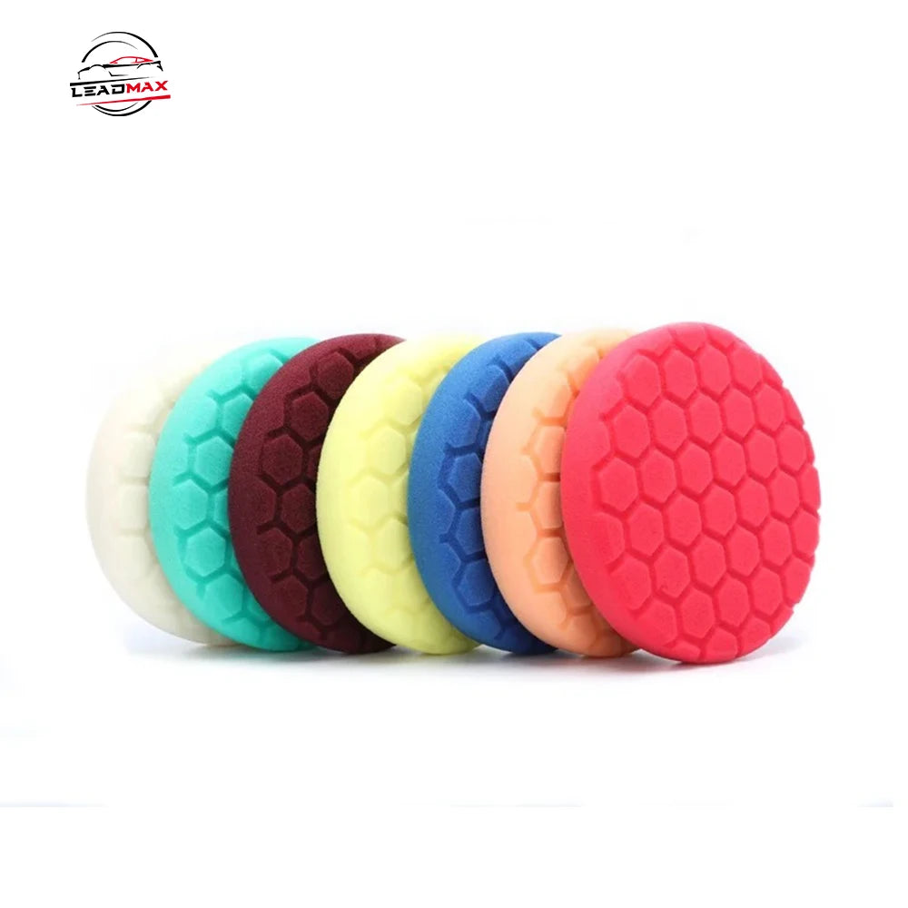 Red 3 Inch Foam Auto Polishing Buffing Pads OEM Customizable Car Care Car Bodies and Granite Sanding Wheels