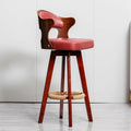 Solid Wood Modern Simple Backrest Swivel bar Chair