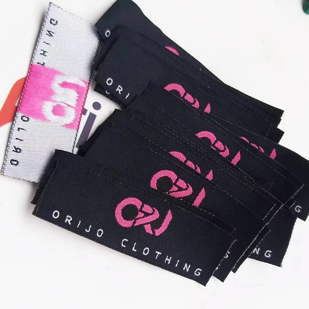 Customised Woven Label Popular Custom Woven Label for Clothes Cloth Embroidery Logo