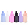Colored Glass Bottles Cosmetics Packaging 30ml Glass Bottle with Pump for Lotion