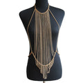 RL-18 Fashion Summer Beach Women Body Jewelry Sexy Halter Tassel Body Chain