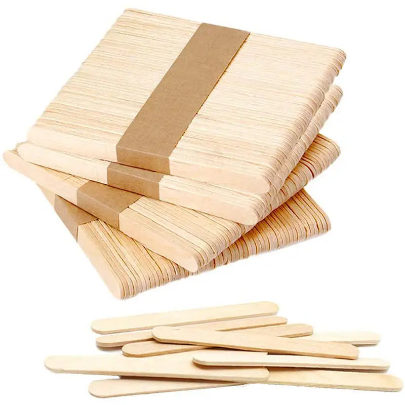 Handmade Eco-Friendly Wood Chips Popsicle Sticks and Tongue Depressors Custom Wholesale Tools for Ice Cream Business