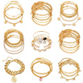 Vintage Butterfly Heart Heart Pendant Bracelet Set for Women Jewelry Wholesale