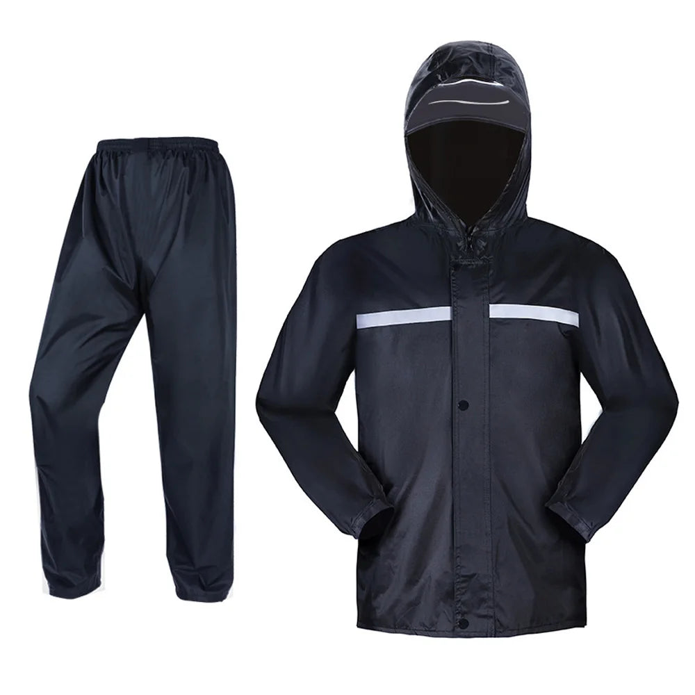 Hot Selling Raincoats in Travel PVC Rainwear Waterproof for Motorcycle Riders Raincoats Oxford Cloth