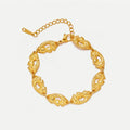 2025 New Arrival TRENDY Stainless Steel PVD Plated Waterproof Jewelry Link Chain Stackable Bracelet for Women