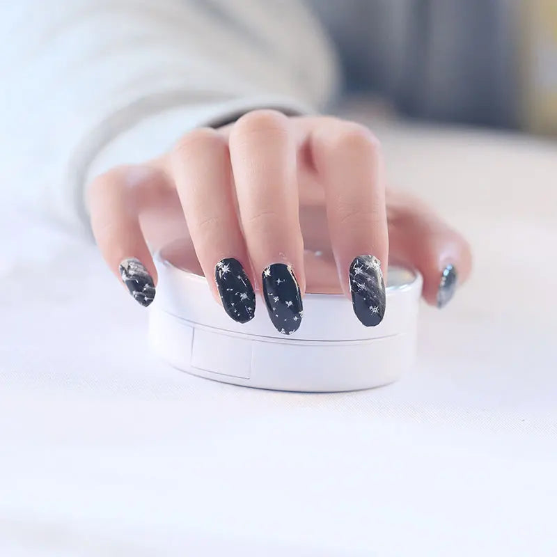 2026 2D French Heart Waterproof Nail Stickers Gel Polish Wraps
