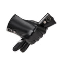 Fashion Touch Screen Winter Men Outdoor Driving Genuine Leather Gloves