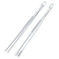 12 Inch Fine Tweezer Tongs Stainless Steel Kitchen Cooking Chef Tweezers Food Tongs with Hanging Hook