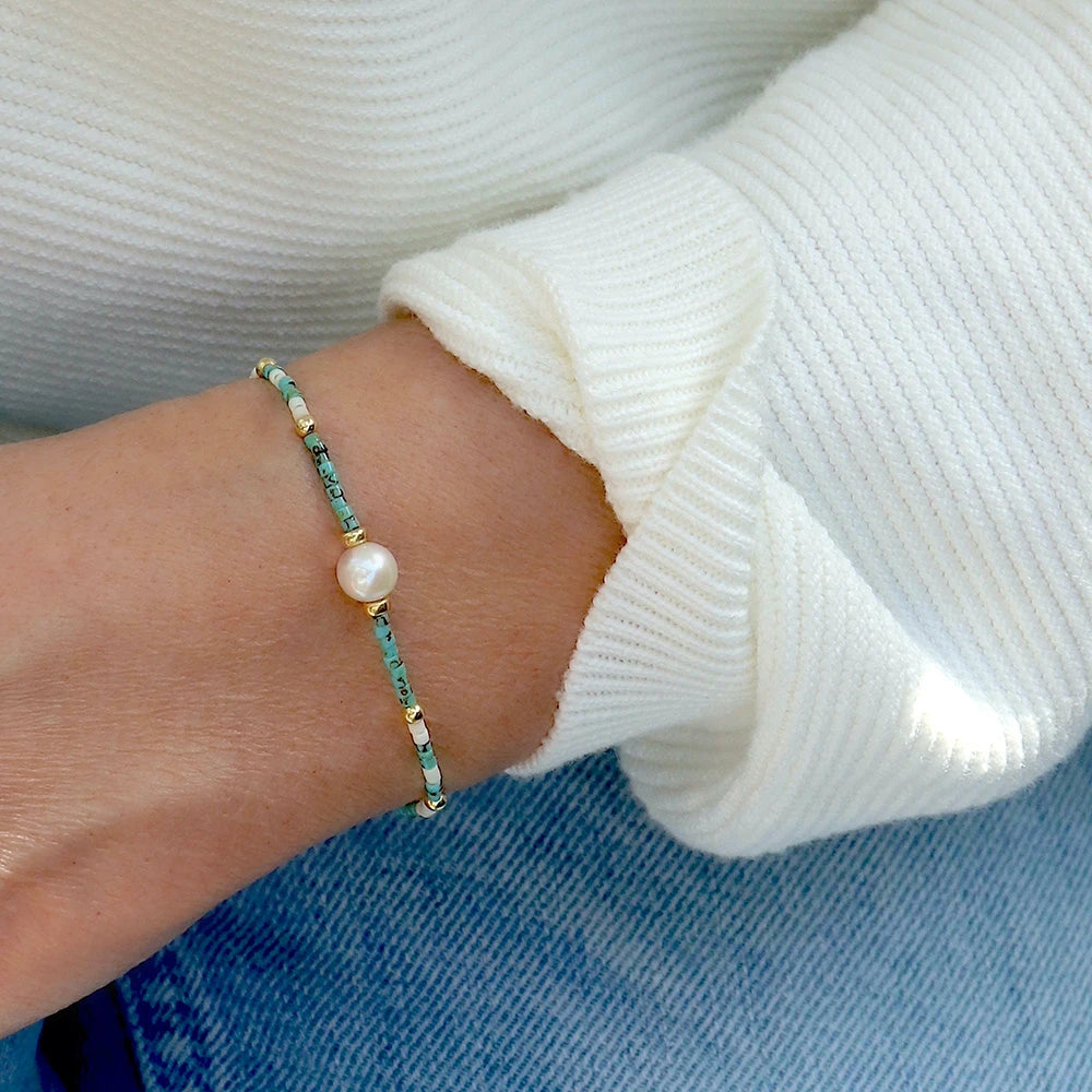 Go2boho Vintage Boho Summer Beach Fashion Jewelry Minimalist Tiny Seed Bead Freshwater Pearl Friendship Bracelets Wedding Gift