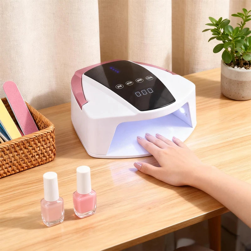 S90Plus Hot Sale 96W Professional Wireless Uvled Infrared Sensor Nail Lamp Rechargeable