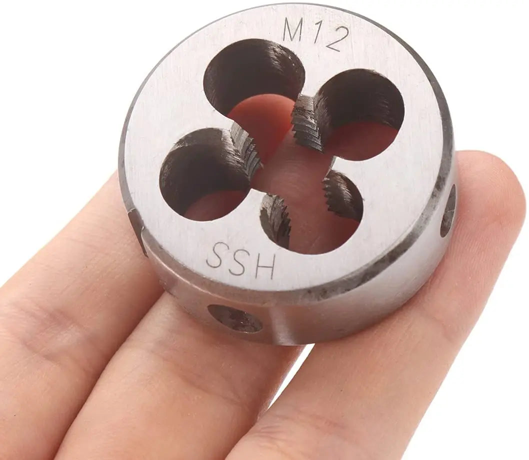 HSS Die CutterUsed for Hand Tap and Machine Tap and Metric Round Thread Die Right HandM12x1.5