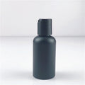 60ml Matte Black Round Plastic Bottle with Matte Black Disc Top Cap