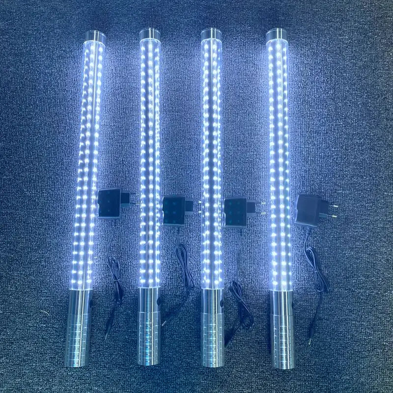 60cm 80cm Rechargeable Aluminum Alloy LED Strobe Baton Champagne Bottle Stick Glorifier LED Sparkler Light for bar Party