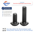 Industrial Galvanized Zinc M12 35 12.9 Half Round/Hexagonal/Mushroom Head Cap Bolt Carbon Stainless Steel Factory Price