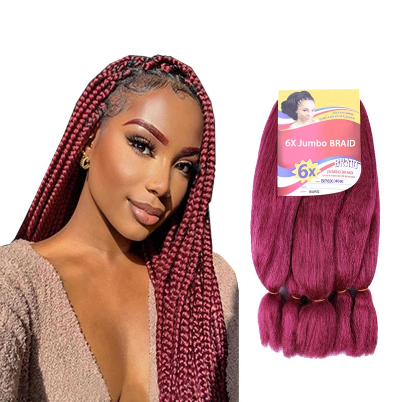 Wholesale 24 Inch Hot Water Setting Braid Expression Ombre Bulk Hair Pre Stretched Braiding Hair Japanese